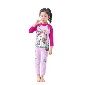 Baju Renang Anak Perempuan Lengan Panjang Usia 3 4 5 6 7 8 9 10 Motif Unicorn