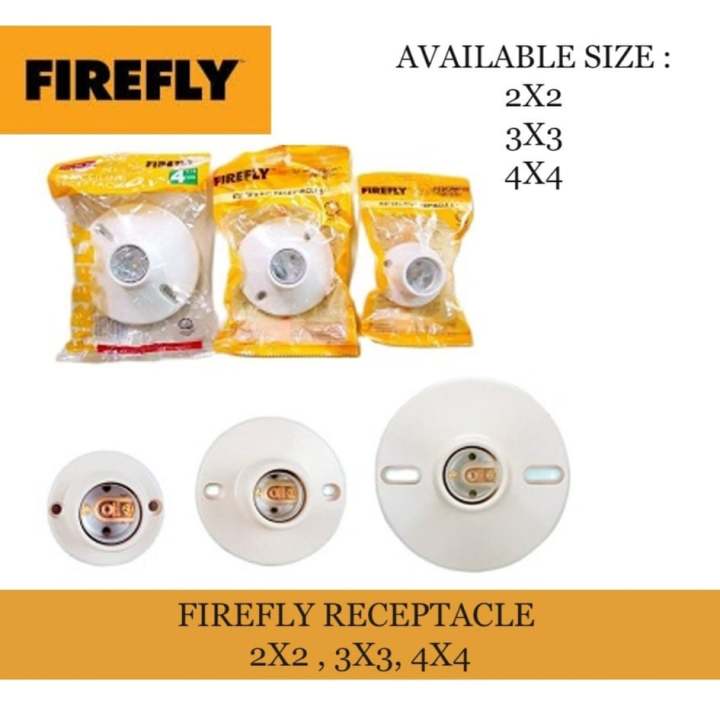 Firefly Ceiling Receptacle For Light 2inch（2-1/4), 3inch (3-1/2 ...