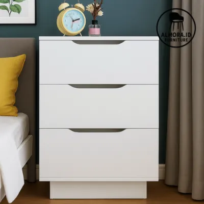 Nakas Lemari Laci modern minimalis samping tempat tidurr
