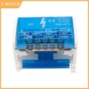 【E-WOITD】 Din Rail Terminal Block WKH207 Power Distribution Box Modular Connection Block