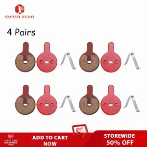 [50% OFF] 4 Pairs MTB Bike Brake Pads Resin Semi-Metallic Cycling Braking Disc Parts