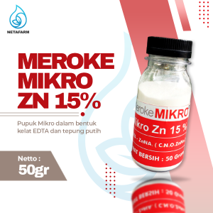 Pupuk Meroke Mikro Zn 15% - Kemasan 50 gr