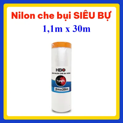 Nilon che bụi 4mx20m màng nilon che nội thất băng keo nilon che sơn nhiều kích thước