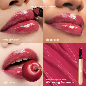 JIERA Melting Click Balm - Melts My Heart Tinted Lip Balm with Collagen & Moisturizing Oil UV Filter Plumpy Look Moisturizing High Pigmented