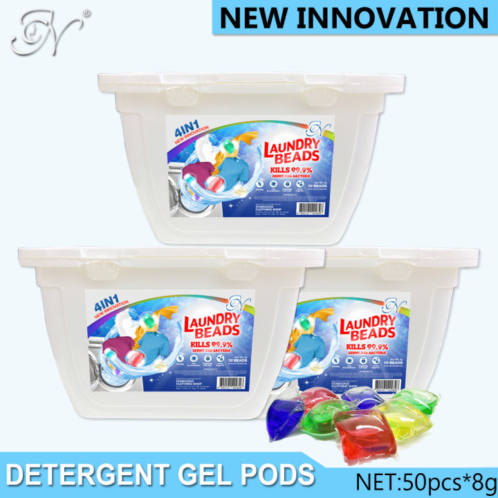 Laundry Soaps & Detergents Ecopods Liquid Capsules 8g*50/30pcs Scent Booster Soap Pods Washing