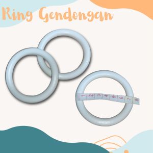 ring gendongan 2 pcs besi bercelah diameter 5 cm