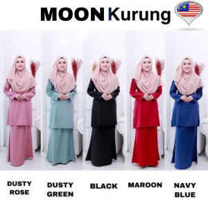 Baju Kurung Moden Plain and Nursing Friendly by MOON Fashion (Shine Like The Moon)