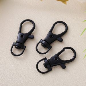 CHCA Colorful Swivel Lobster Clasp Hooks Jewelry Making Gold Silver Plated Keychain Handmade Material Accessories Jump Rings Split Key Ring Connector DIY Jewelry