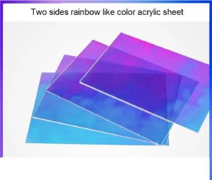 Iridescent/Radiant Plexiglass Rainbow Board Acrylic SheetOrganic Oргстекло For DIY/Modelling/Advertising/Decorate