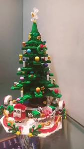 New Christmas 24 Countdown Surprise Building Block Gift Set Toy Small Particles Christmas Building Block Blind