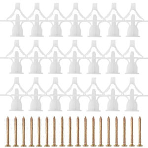 Dizoey 20/60PCS Tamper-resistant Screws Hollow Wall Airplane Expansion Plug Pipe Gypsum Board Anchors Drywall Fixings Kit Hardware Tool