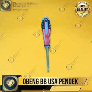 Obeng Bolak Balik Amerika Plus dan Minus 2in1 Gagang Karet Kualitas TERBAIK dan TERMURAH