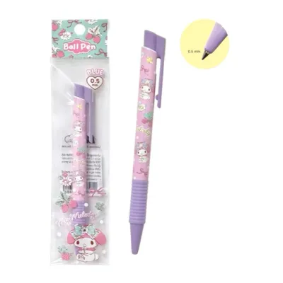 BR ปากกาลูกลื่น ขนาดหัว 0.5 มม. ลายลิขสิทธิ์แท้จาก Sanrio 2 ลายสุดฮิต Cinnamoroll และ My Melody