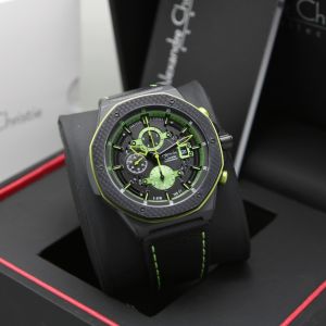 (BISA COD) Jam Tangan Pria Alexandre Christie AC 6600 AC6600 Carbon Original Garansi Resmi 1 Tahun - Tali Kulit