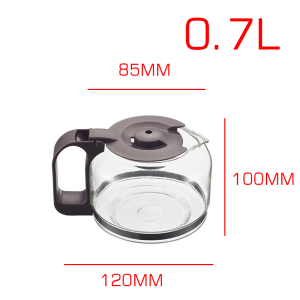 Coffee Maker Accessories 0.7L Tea Coffee Pot Heat-Resistant Glass Pot Glass Jug A06K1 A07V1