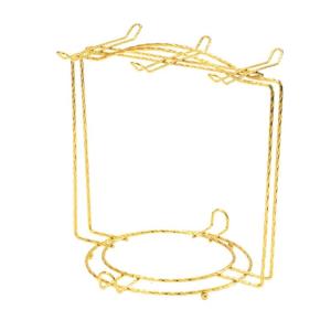 Iron Coffee Mug Holder Tree with Stable Base Cup Drying Rack Space Saving Saucers and Plates Drainer Kitchen Decoration