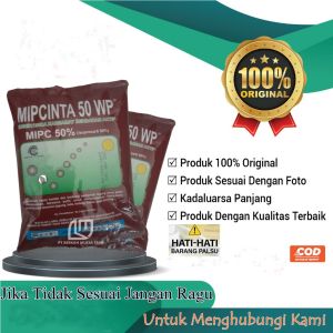 Insektisida Mipcinta 50 wp 100 Gram Obat Hama Semut Walang Sangit Belalang