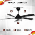 (Sirim) Fiero Ceiling Fan NICA 56 Remote Control 6+6 Speed 5 ABS Blade Kipas Siling Syiling Cooling 风扇. 