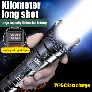 Mini Senter cas Terang Portabel Zoom Tahan air dan dapat diisi ulang senter taktis