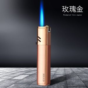 Wheel Strip Lighter Torch Jet Lighter Windproof Gas Window Metal Lighter Inflatable Butane 1300 C Ci