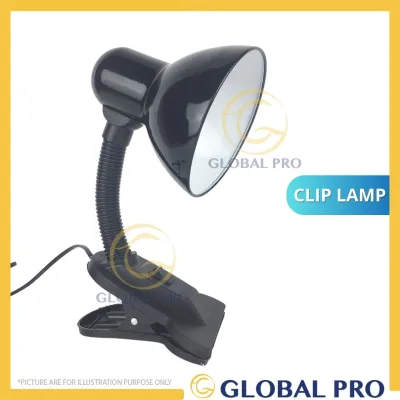 Study Lamp Lampu Meja Belajar Desk Lamp E27 Bulb Aluminium Ceramic Holder Bulb Lampu Tidur Study Belajar