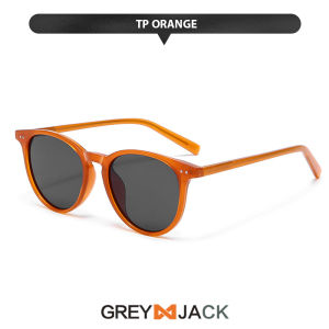 .Grey Jack Kacamata Sunglasses Polarized Model bulat TR90 Fashion Pria Wanita Anti Silau 8602