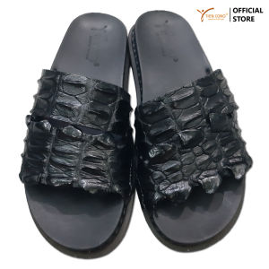 DÉP NAM Quai Ngang Da Cá Sấu TIẾN CÔNG Cao Cấp Đế Nhẹ Êm TCF1081