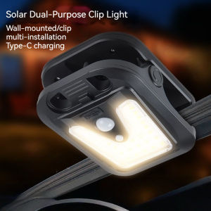 Local Shipping - New Solar Outdoor Lights Courtyard Outdoor Lights Home Balcony Lights Human Sensing Lighting Wall Lights Clip Lights Garage Lights Camping Lights Camping Lights