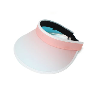 RUIMO Topi Visor Wanita Anti UV C-12 Desain Gradasi Trendy dengan Tali Pengepul Nyaman