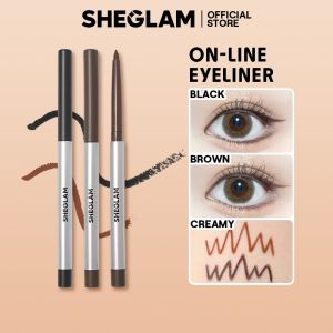 SHEGLAM On-Line Creamy Eyeliner Waterproof Matte Smudge-Proof Long Lasting Gel Eye Liner Pen Makeup