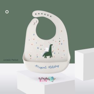 [KARAKTERKU] Premium Baby Bibs Silikon BPA Free Waterproof MPASI Celemek Makan Bayi Feeding Silicone Slabber Bib