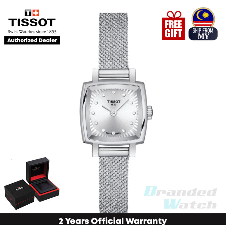 Official Warranty] Tissot Lovely Square Silver