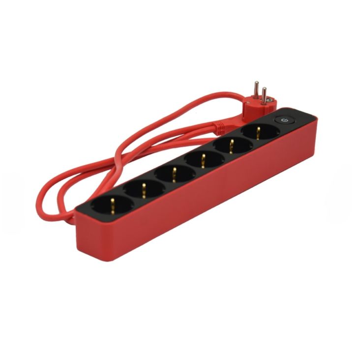 Colokan Listrik 6 Lubang Dilengkapi Dengan Tombol On/Off Krisbow Stop ...