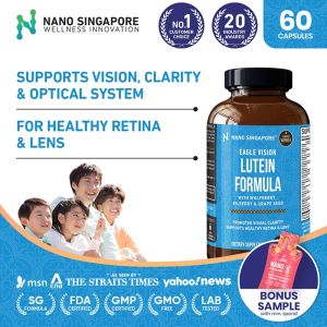 Eagle Eye Vision Max Lutein - Premium Eye Support with Bilberry Grape Seed & Lycopene for Digital Eye Strain & Dry Eyes