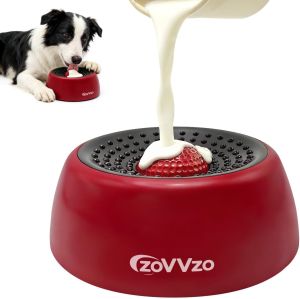Slow Feeder Dog Bowls Rolling Ball Dog Lick Bowl Non-Slip Design Interactive Dog Licking Toy & Dog Enrichment Toys Dog Lick Ball Bowl for Wet Food Yogurt Bone Broth Nutrient Solution (Blue)
