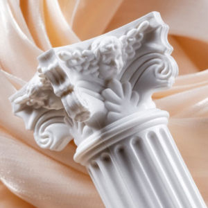 [Habilulu] Roman Pillar Greek Column Statue Pedestal Candlestick Stand Figurine Sculpture Indoor Home Dinning Room Garden Scenery Decor