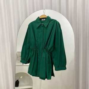 Kemeja Linen Oversize Wanita Atasan Wanita Shrit Polos Alya Lengan Panjang Terbaru