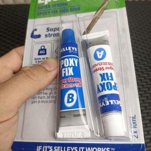 Keo Epoxy 2 Thành Phần 2x10ml – Keo AB Dính Chịu Lực Dán Kim Loại Gỗ Gốm Đá Bê