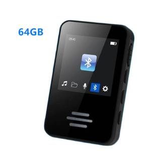 เครื่องเล่น MP4เพลง MP3คุณภาพเสียง HIFI เครื่องเล่นเพลงแบบพกพา1.44นิ้วบลูทูธแตะหน้าจอเต็ม