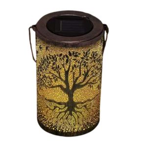 CHARMI Portable Hanging  Solar Lanterns Solar Powered Butterfly/Flower Solar Wind Chime Lamp Outdoor Decorative Vintage Wind Chime Hanging Lamp Home Decoration