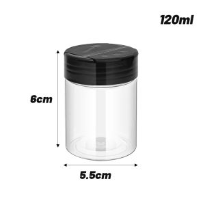 100-900ML Portable Butterfly Lid Seasoning Bottle Double Flip Large Capacity Transparent Seasoning Jar Household Barbecue Seasoning Bottle Kitchen Gadgets