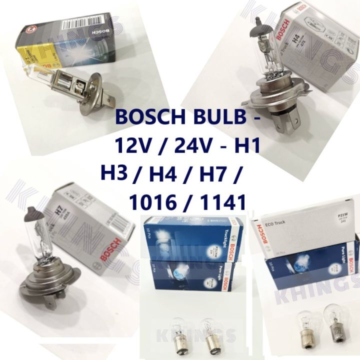 BOSCH LAMPU KERETA CAR BULB T5 T10 T15 1016 1141 12V 24V