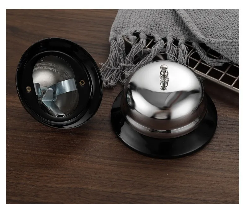 2 Packs 3.35 Inch Diameter With Metal Anti-Rust Construction, Ringing, Durable, Desk Bell - View #2