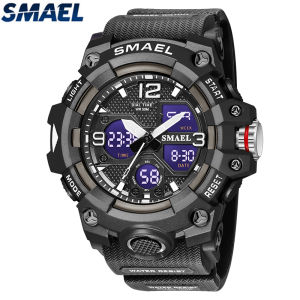 Top Brand SMAEL Sports Fashion Mens Watches LED Digtal Quartz 50M Waterproof Multifunction Unique Design Creative Men Watch