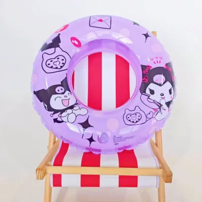 Sanrio kanak-kanak kartun berenang cincin underarm cincin budak/gadis/bayi berudara PVC Cinnamoroll Kuromi/melody/Kirby/Loopy float cincin pantai berenang