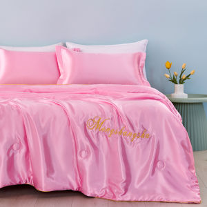 Dansunreve Silk Thin Quilt Soft Cooling Summer Blanket Air-condition Quilt Breathable Comforter 被子 Queen/King/Super King