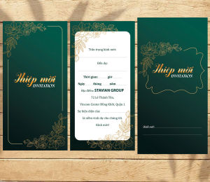 Thiệp mời sự kiện công ty thiệp mời khai trương thiệp mời dự tiệc cao cấp giấy mỹ thuật