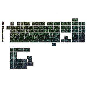 Wear Resistant PBT Keycaps Featuring Gradients Side Backlits Design and Typing Experience Seamlessly Installation