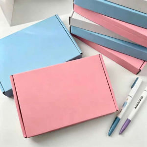 5PCS Macaron Pure Color Aircraft Box Birthday Gift Box Festive Gift Box Stationery Storage Box
