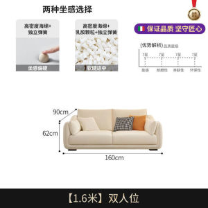 Sofa Fabric Sofa Inline Small Apartment Living Room